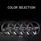 All Seasons Leather Diamond Steering Wheel Cover Universal Fit for 14 .5-15 Inch Durable Leather Cover Anti-Slip Veins Design