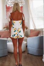 Lemon Squeezy Top and Shorts Set - White, Yellow and Green