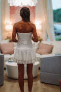 Just Say When Mini Dress - White