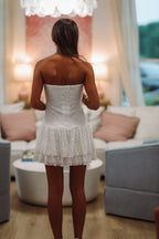 Just Say When Mini Dress - White
