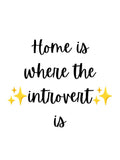 Home is where the introvert is by Hubblebug Unisex T-shirt, Sweatshirt, Hoodie, Long Sleeve Tee