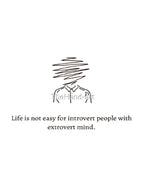 Introverts extrovert mind by TheHand-art Unisex T-shirt, Sweatshirt, Hoodie, Long Sleeve Tee