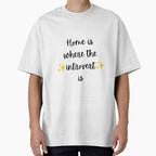 Home is where the introvert is by Hubblebug Unisex T-shirt, Sweatshirt, Hoodie, Long Sleeve Tee