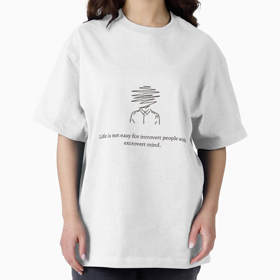 Introverts extrovert mind by TheHand-art Unisex T-shirt, Sweatshirt, Hoodie, Long Sleeve Tee