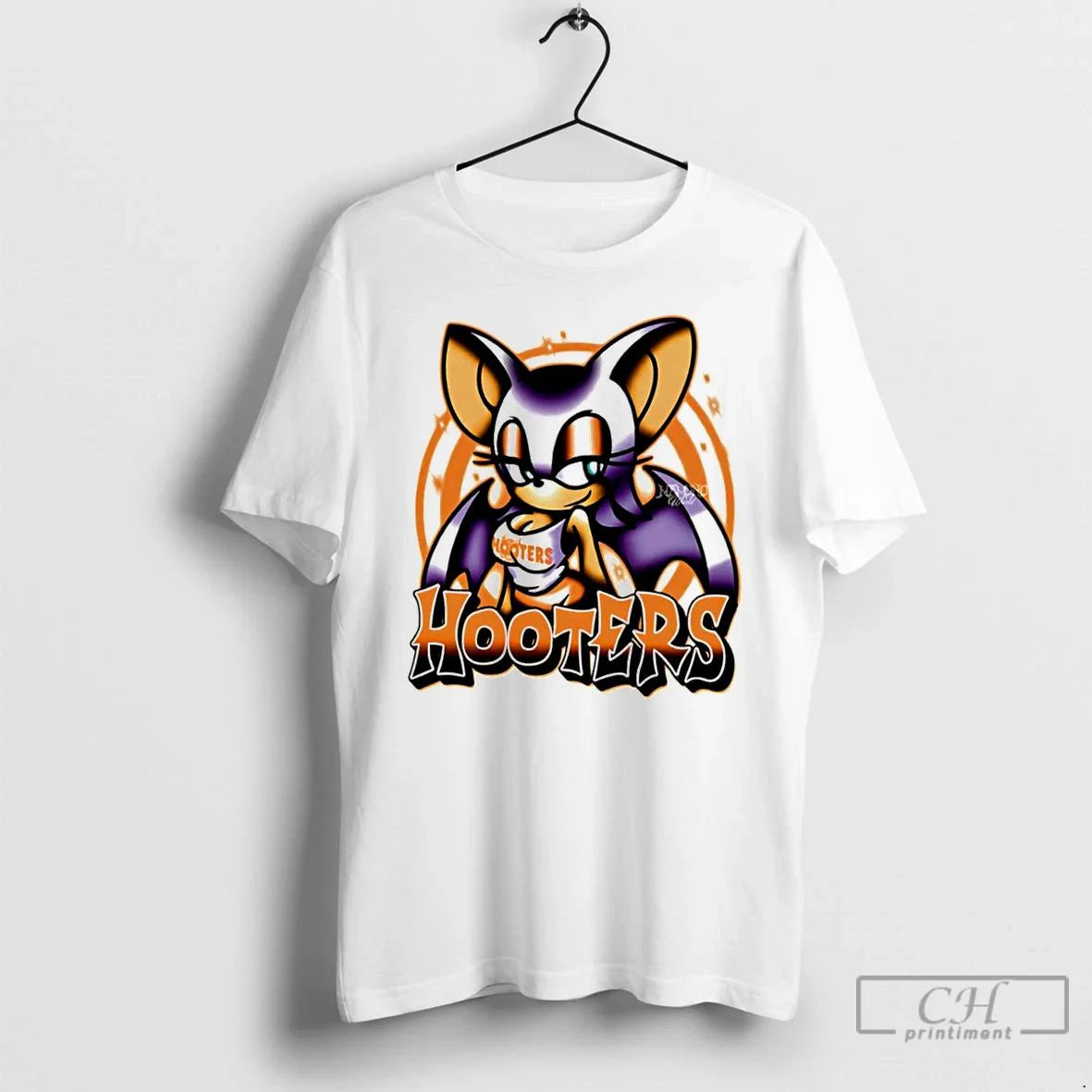 Classic Hooters Rouge The Bat Hedgehog Video Game Series T Shirts Unisex T-shirt, Sweatshirt, Hoodie, Long Sleeve Tee